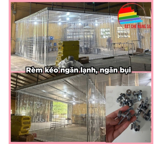 Rèm trong suốt che bụi ngăn lạnh 