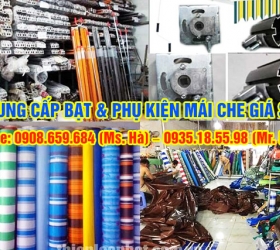 Nơi cung cấp vật tư phụ kiện mái hiên mái xếp tại TPHCM