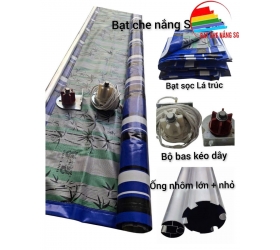 Trọn bộ bạt cuốn kéo dây ngang 2m cao 2m